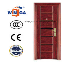 Sunproof Ce High Quality Swing Security Steel Door (W-S-118)